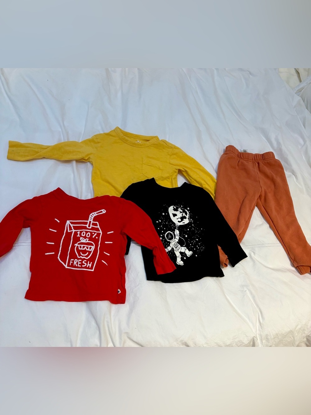 2T 24M Boy play Toddler baby gap primary cat & jack shirt pants bundle 4 pc set